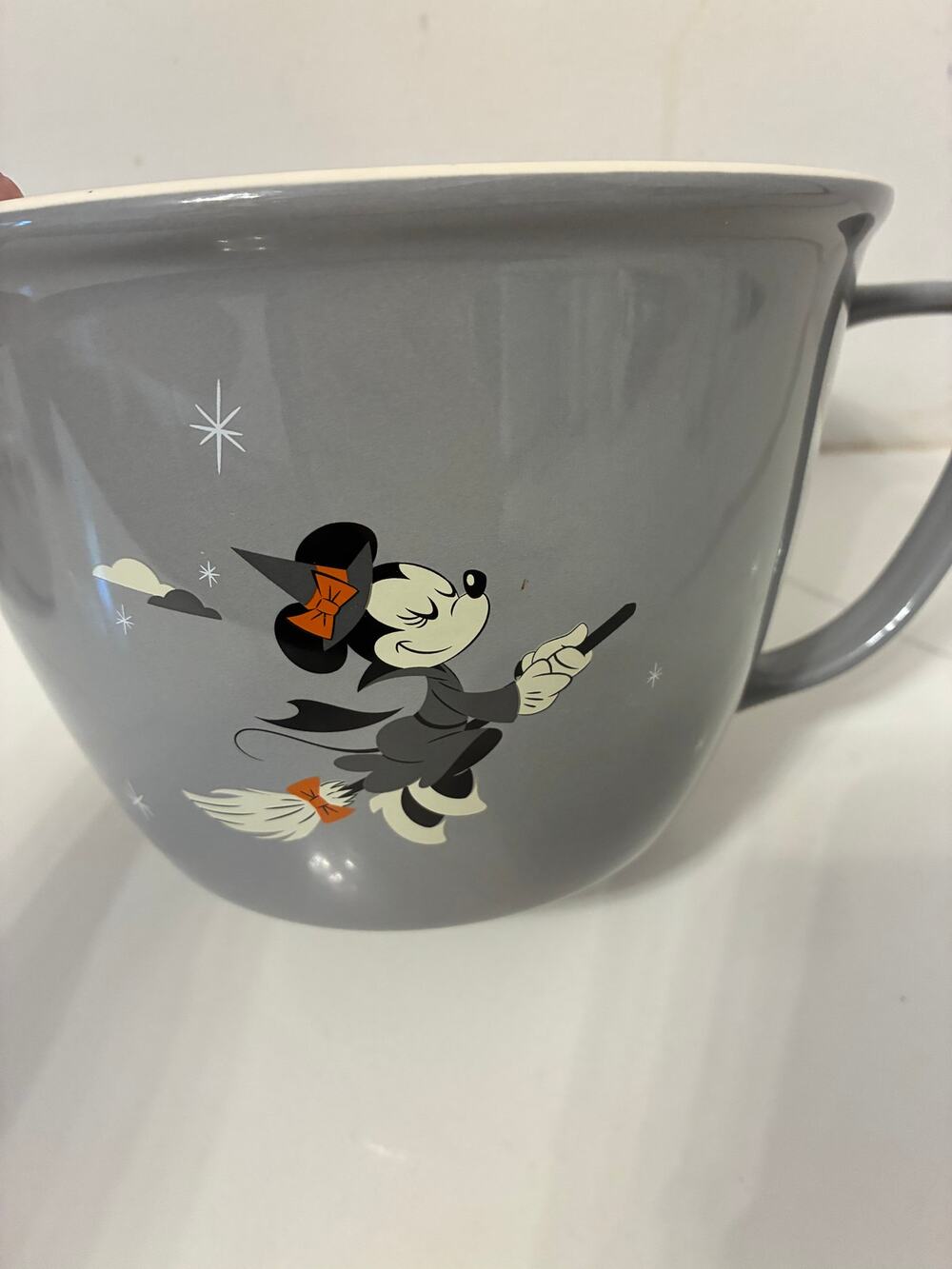 Disney Halloween Minnie Witch Mickey Trick Treat Candy Mixing Bowl Vtg Retro